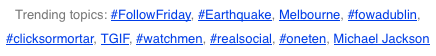 trending-topics Trending Topics on Search.Twitter.com