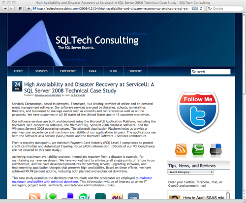 sqltechconsulting-plagiarism SQLTech Consulting Article