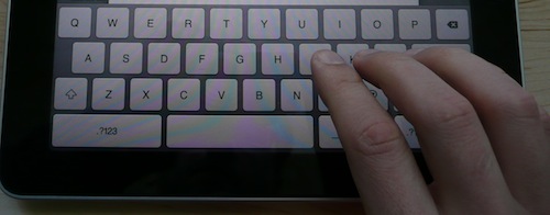 iPad Touch Typing