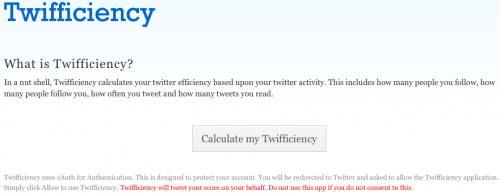 Twifficiency Warning