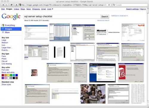 SQL Server Setup Checklist Search Results