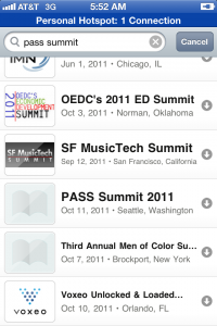Downloading the PASS Summit 2011 Guidebook