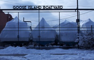 Winterized boats at Goose Island Boatyard - Daniel X. O'Neil