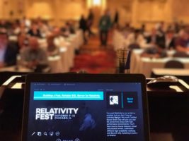 Presenting at Relativity Fest 2016