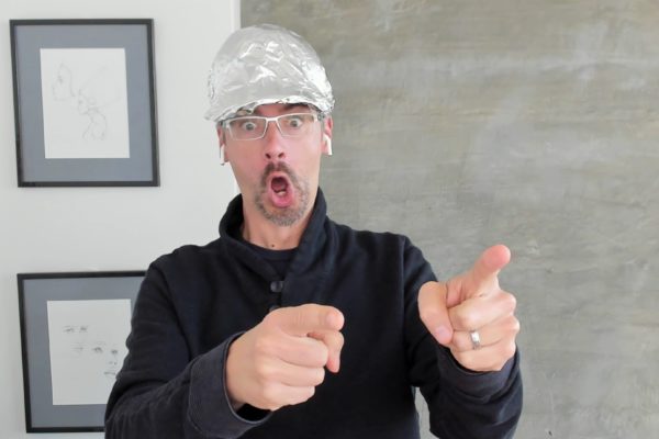 Brent Ozar in a tin foil hat