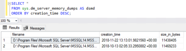 sys.dm_server_memory_dumps