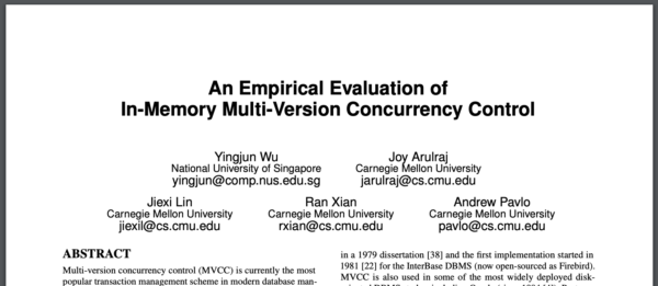 In-Memory Multi-Version Concurrency Control