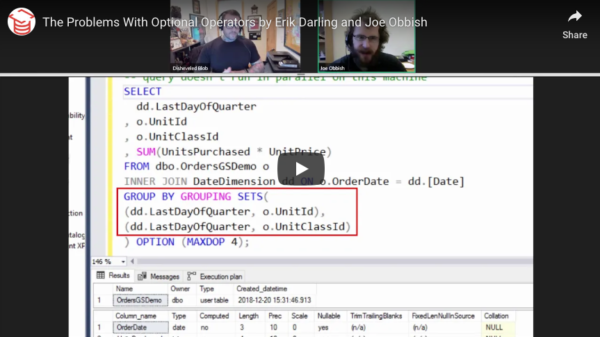 Erik Darling and Joe Obbish