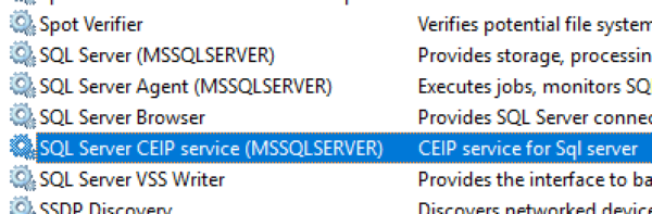 SQL Server CEIP Service