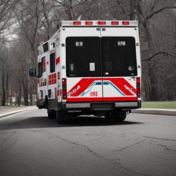 Open source image generated with Stable Diffusion, epiCRealism checkpoint, prompt: professionally color graded photo of ambulance, masterpiece, raw, hard focus, depth of field, nikon d850