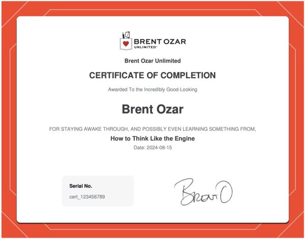 Certificate of Completion