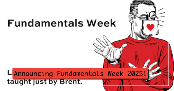 Announcing Fundamentals Week 2025!