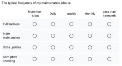 Maintenance tasks poll
