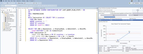 Query Hint Recommendation tool