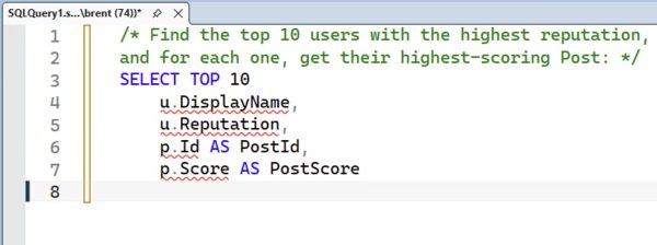 Code completions in progress