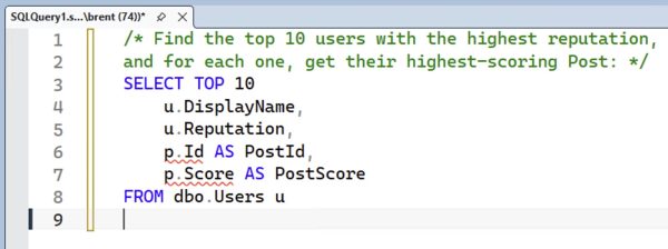 Code completions in progress
