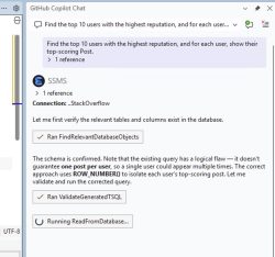 Copilot Chat in progress
