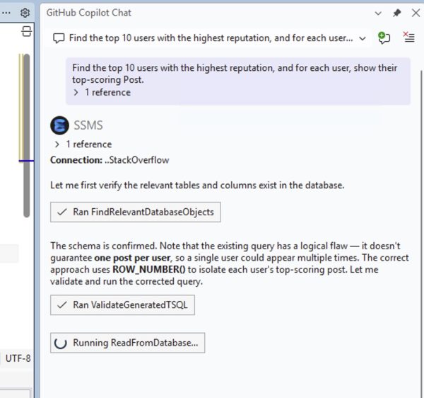 Copilot Chat in progress